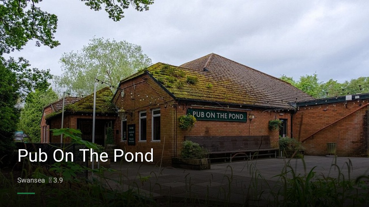 Pub On The Pond - Sports Bars in Swansea