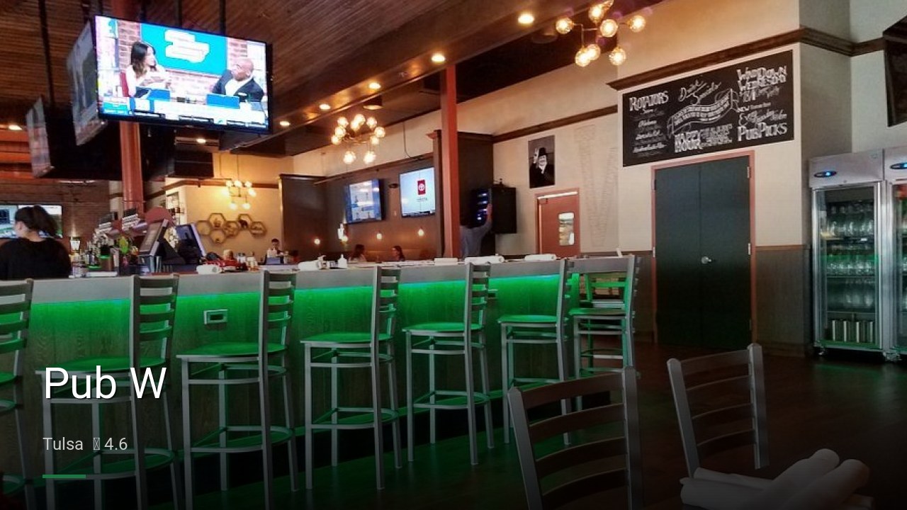 Pub W - Sports Bars in Tulsa