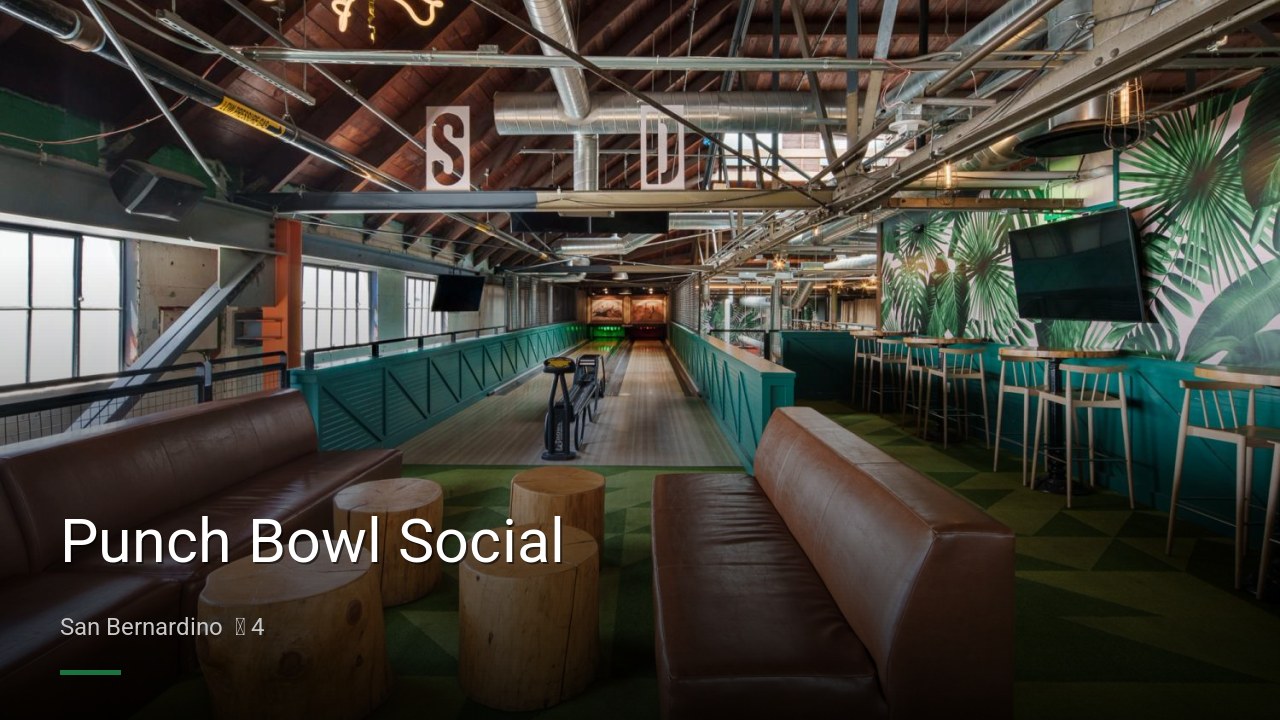 Punch Bowl Social - Sports Bars in San Bernardino