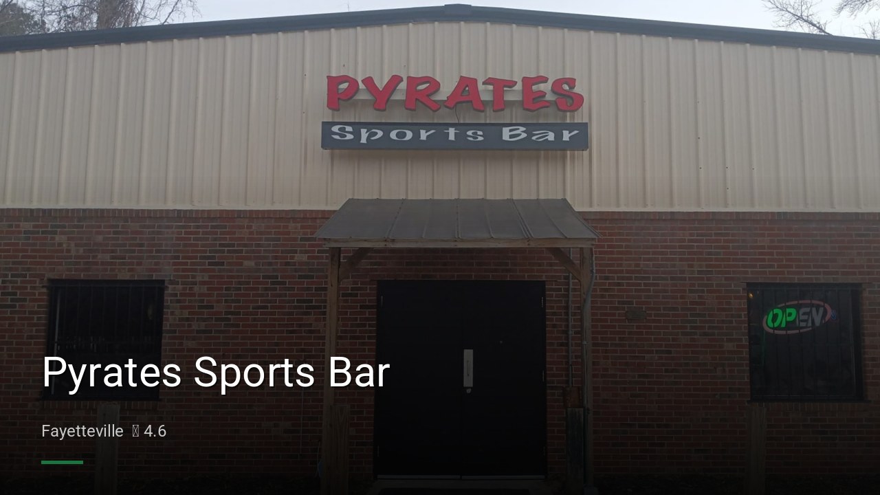 Pyrates Sports Bar - Sports Bars in Fayetteville