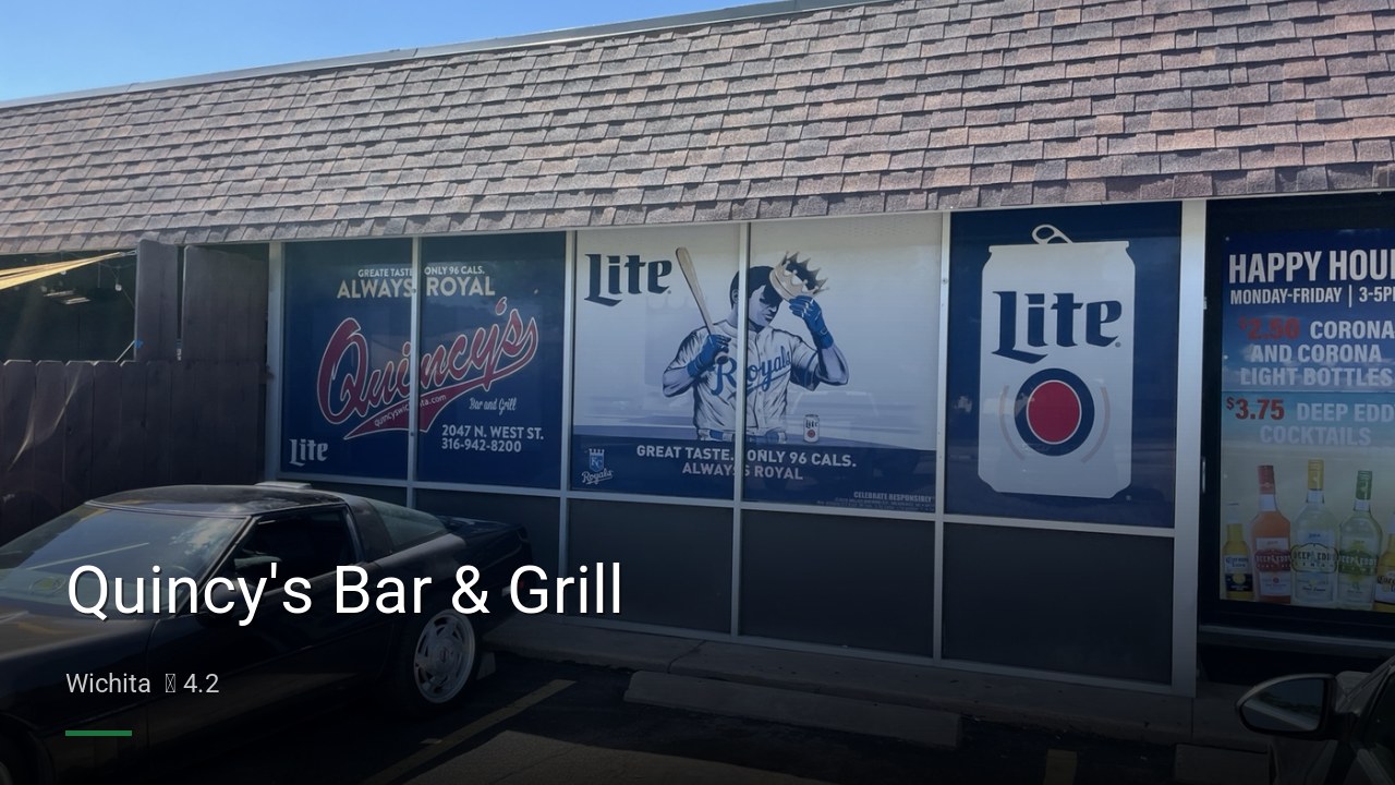 Quincy's Bar & Grill - Sports Bars in Wichita