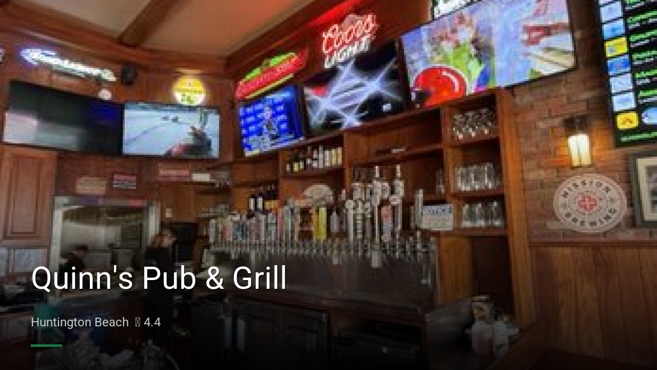 Quinn's Pub & Grill - Sports Bars in Huntington Beach