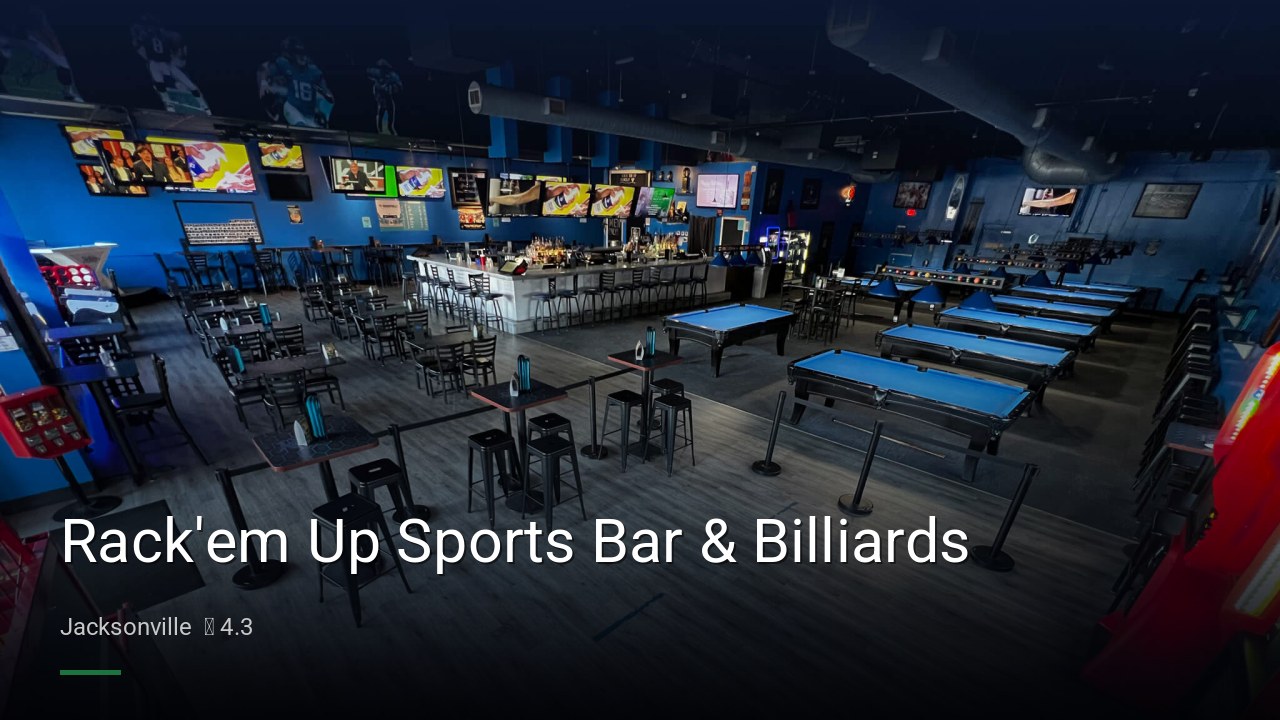 Rack'em Up Sports Bar & Billiards - Sports Bars in Jacksonville