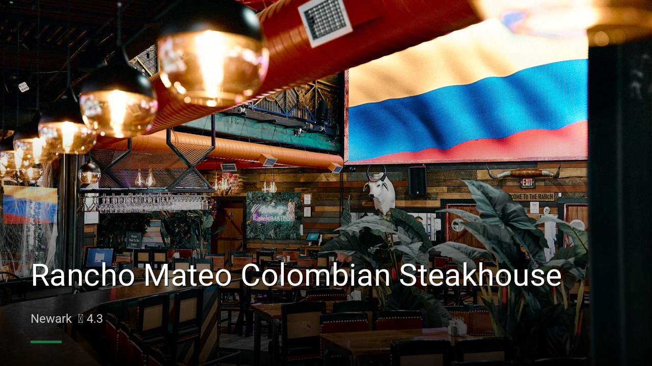 Rancho Mateo Colombian Steakhouse - Sports Bars in Newark