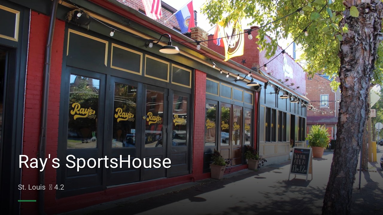 Ray's SportsHouse - Sports Bars in St. Louis