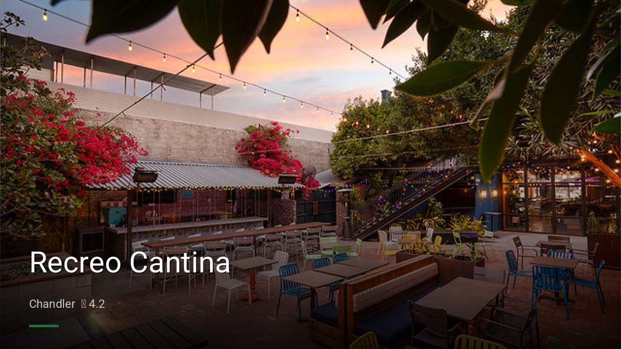 Recreo Cantina - Sports Bars in Chandler