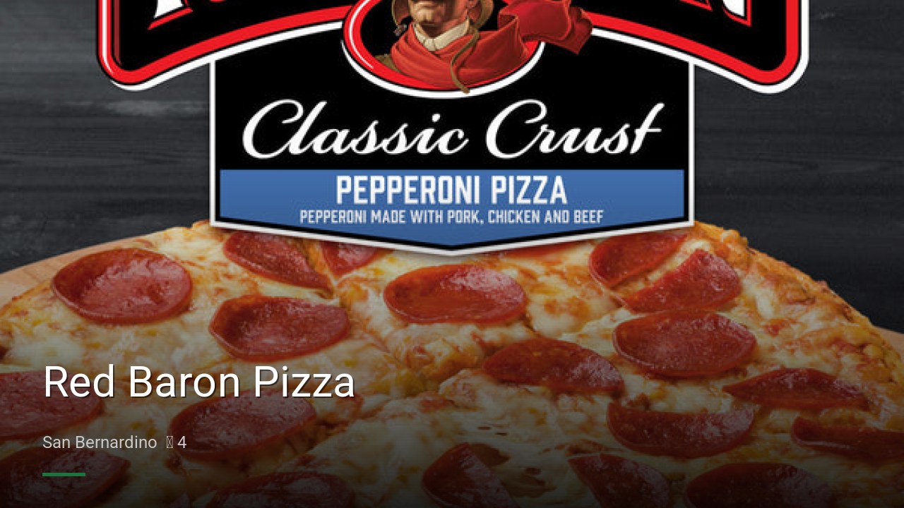 Red Baron Pizza - Sports Bars in San Bernardino