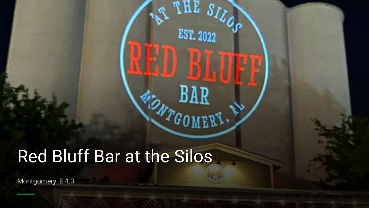 Red Bluff Bar at the Silos - Sports Bars in Montgomery