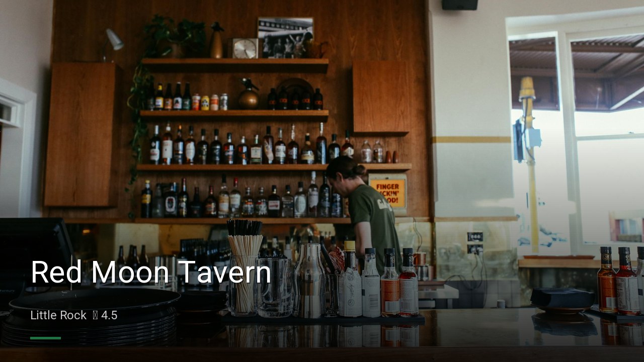 Red Moon Tavern — Sports bars in Little Rock