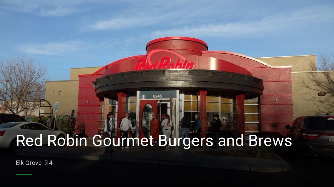 Red Robin Gourmet Burgers and Brews - Sports Bars in Elk Grove