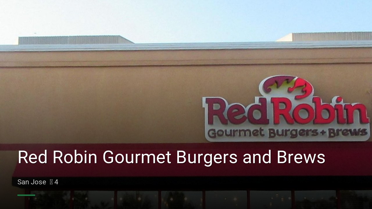 Red Robin Gourmet Burgers and Brews - Sports Bars in San Jose