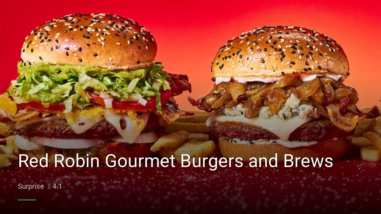 Red Robin Gourmet Burgers and Brews - Sports Bars in Surprise