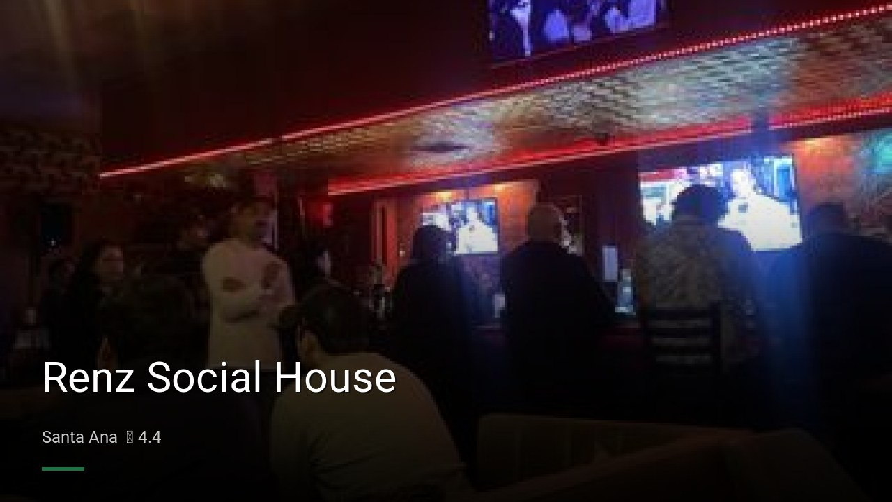 Renz Social House - Sports Bars in Santa Ana