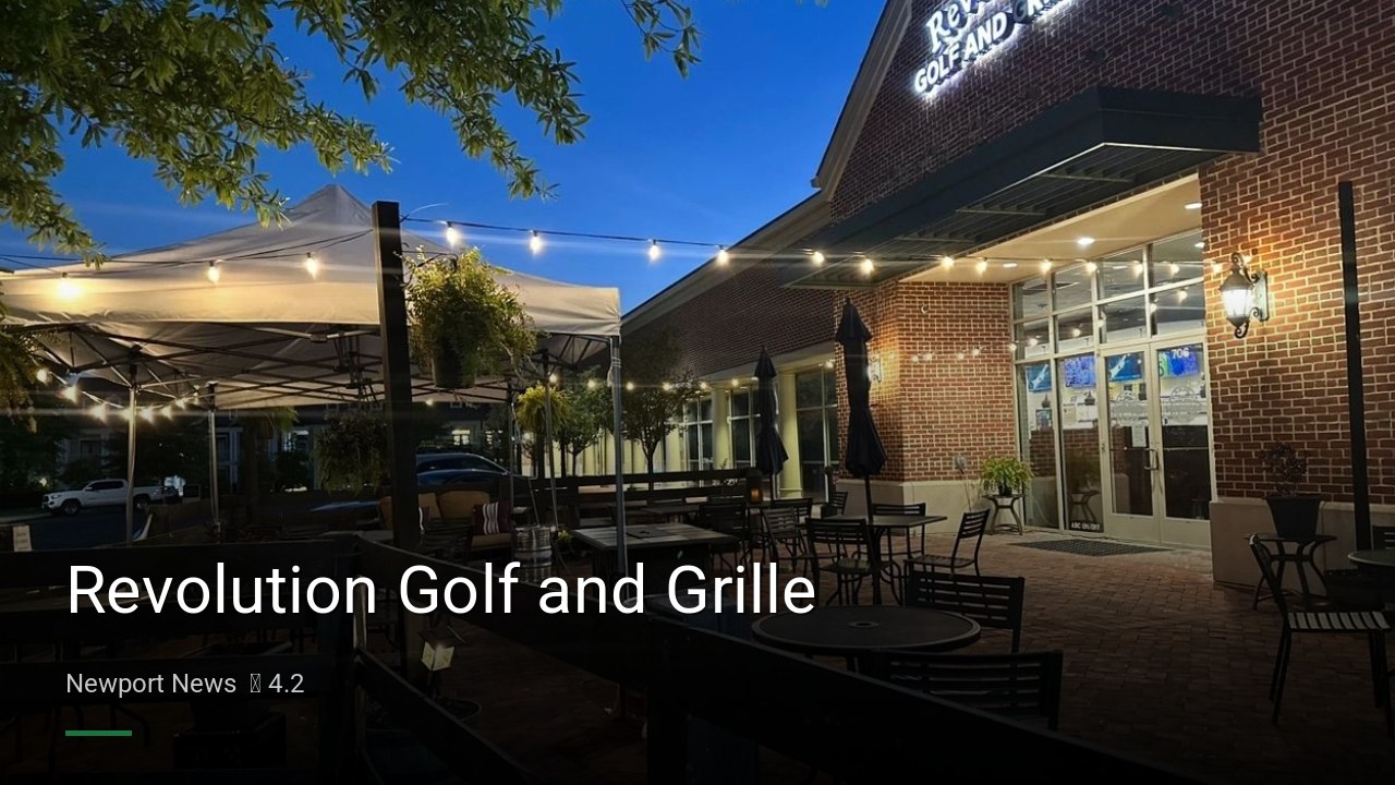 Revolution Golf and Grille - Sports Bars in Newport News