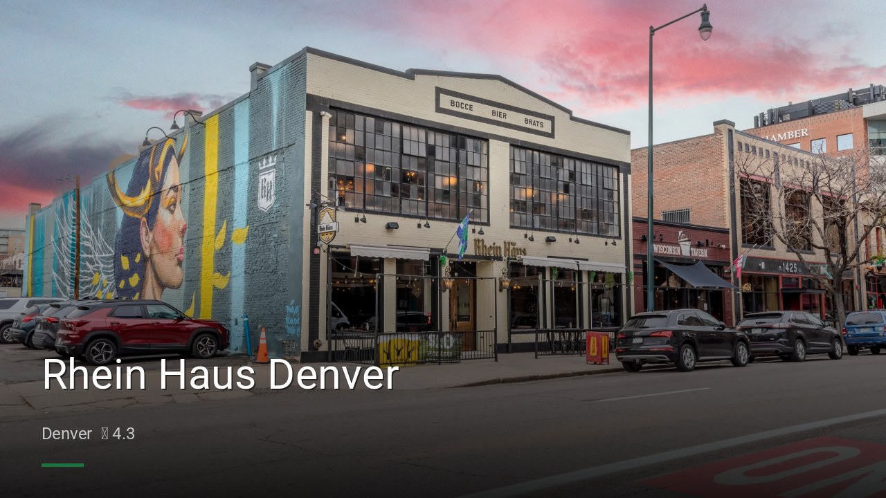 Rhein Haus Denver - Sports Bars in Denver