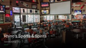 Rhino’s Sports & Spirits — Sports bars in Colorado Springs