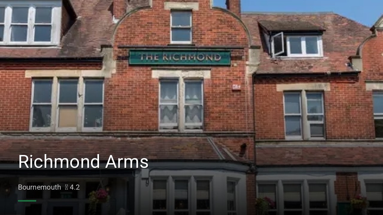 Richmond Arms - Sports Bars in Bournemouth
