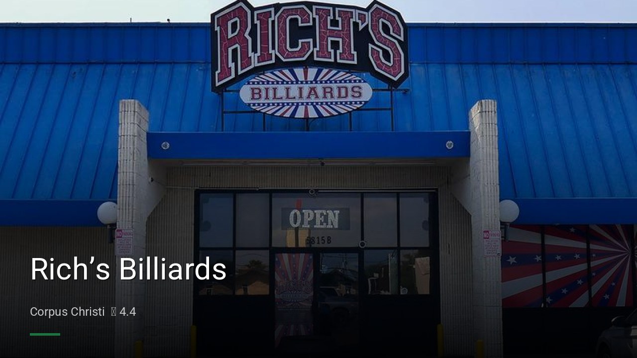Rich’s Billiards - Sports Bars in Corpus Christi
