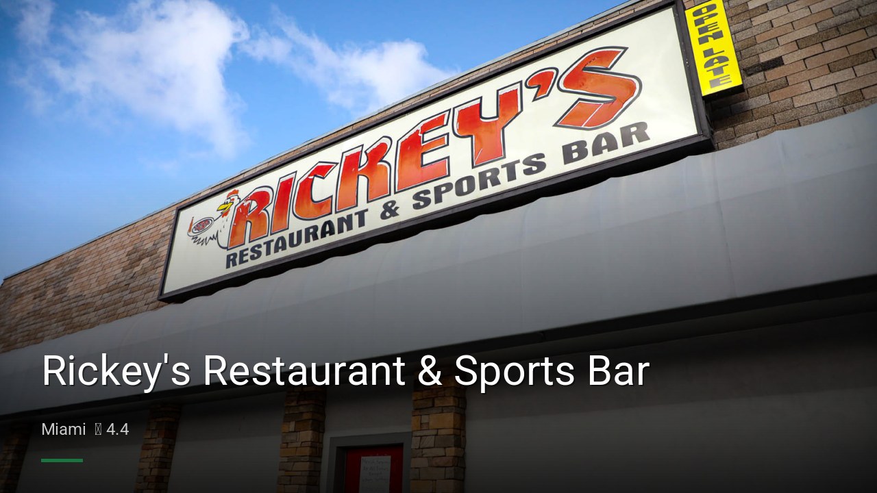 Rickey's Restaurant & Sports Bar - Sports Bars in Miami