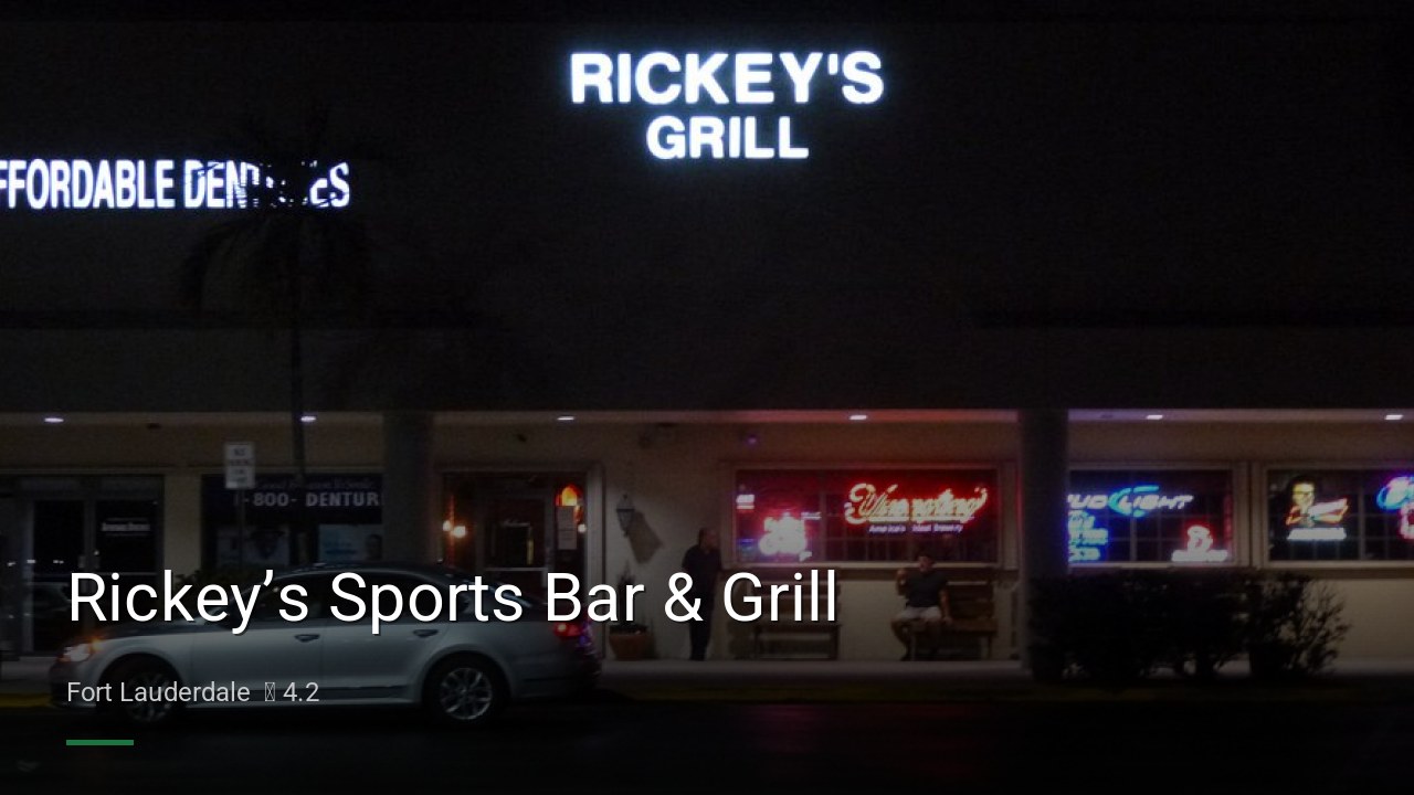 Rickey’s Sports Bar & Grill - Sports Bars in Fort Lauderdale