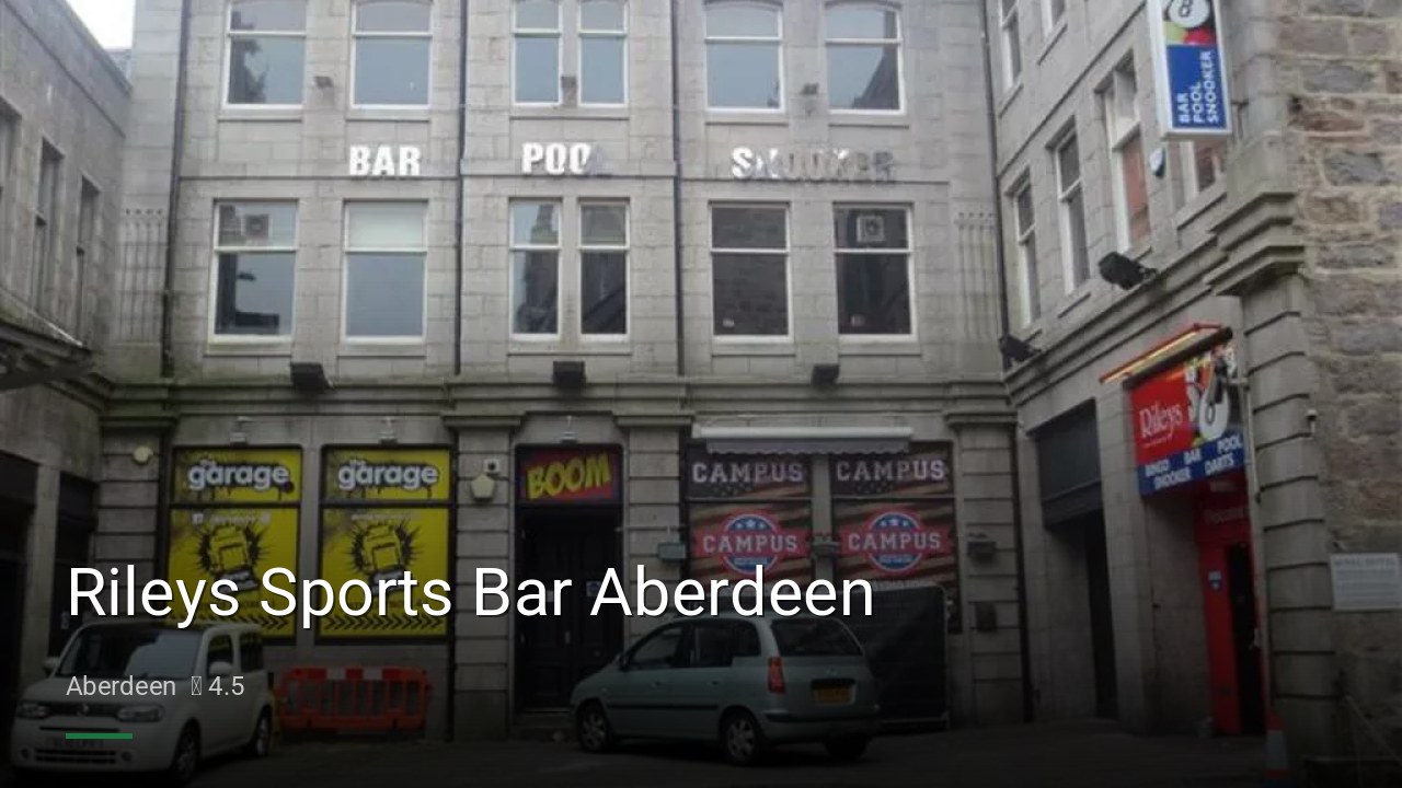 Rileys Sports Bar Aberdeen - Sports Bars in Aberdeen