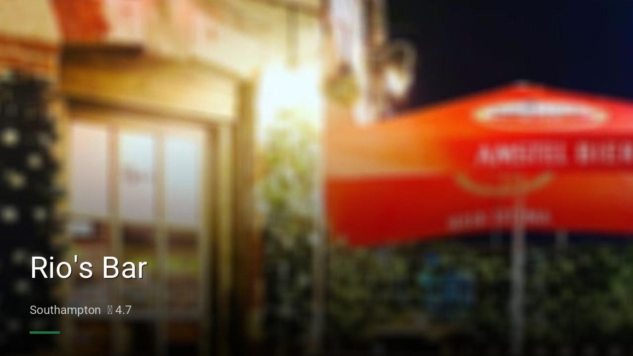 Rio's Bar - Sports Bars in Southampton