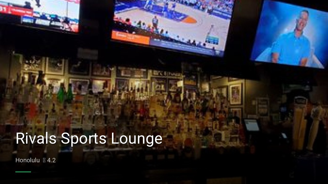 Rivals Sports Lounge - Sports Bars in Honolulu