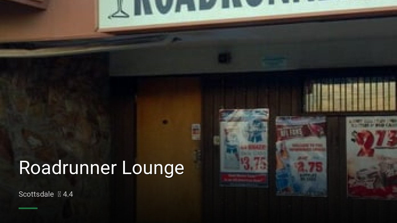 Roadrunner Lounge - Sports Bars in Scottsdale