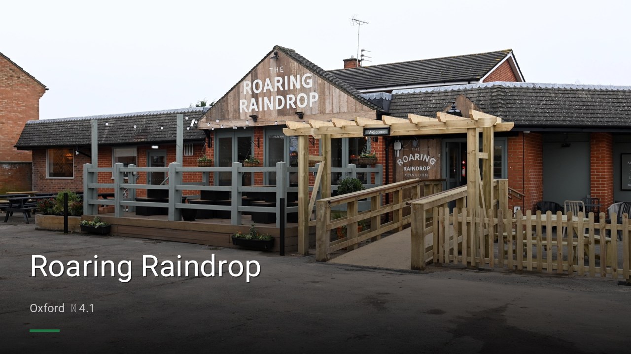 Roaring Raindrop - Sports Bars in Oxford
