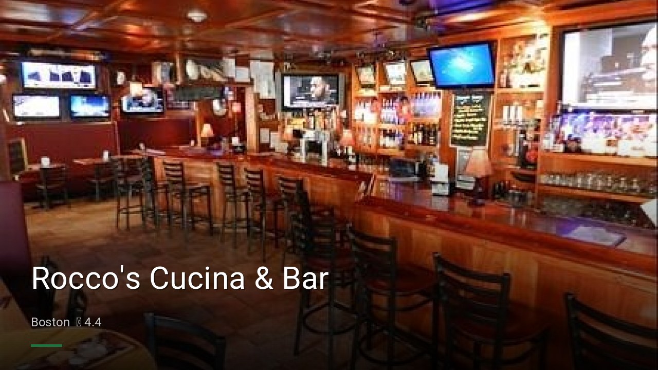 Rocco's Cucina & Bar - Sports Bars in Boston