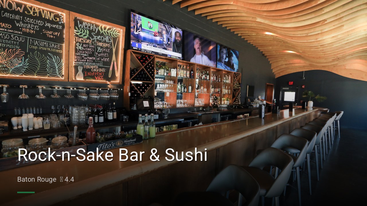 Rock-n-Sake Bar & Sushi - Sports Bars in Baton Rouge