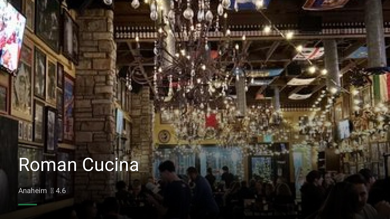 Roman Cucina - Sports Bars in Anaheim