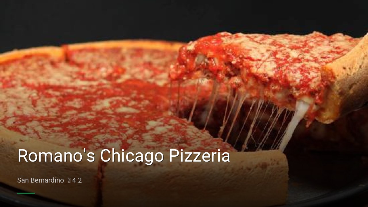 Romano's Chicago Pizzeria - Sports Bars in San Bernardino