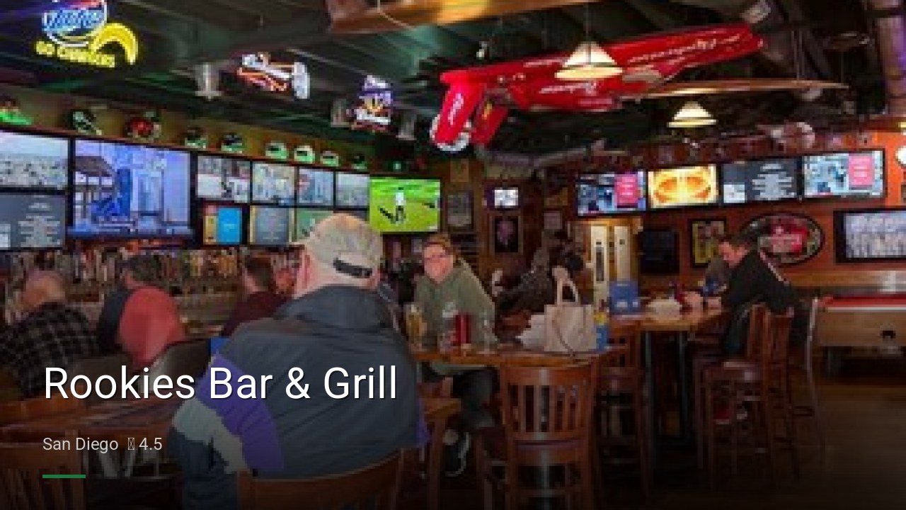 Rookies Bar & Grill - Sports Bars in San Diego