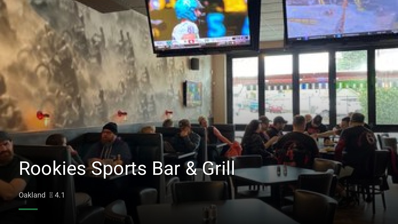 Rookies Sports Bar & Grill - Sports Bars in Oakland