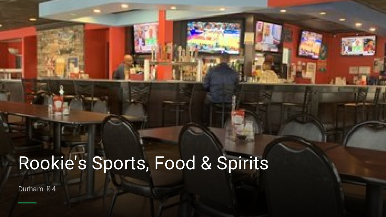 Rookie's Sports, Food & Spirits - Sports Bars in Durham