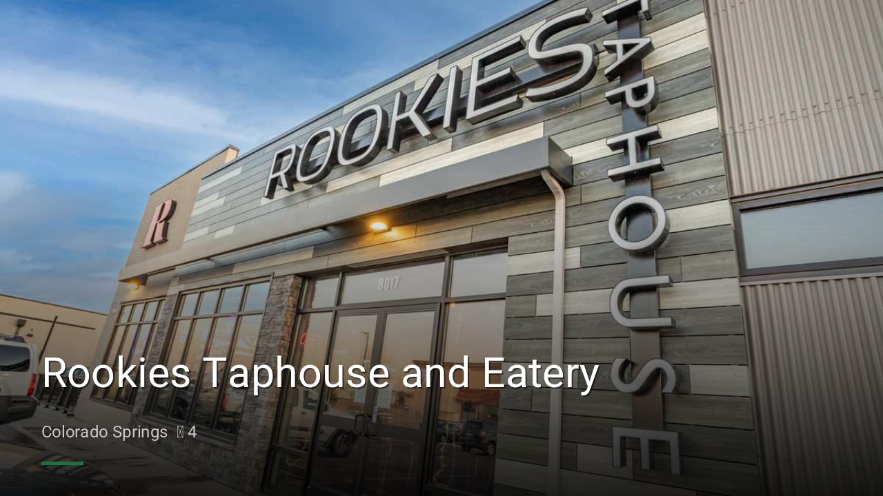 Rookies Taphouse and Eatery - Sports Bars in Colorado Springs