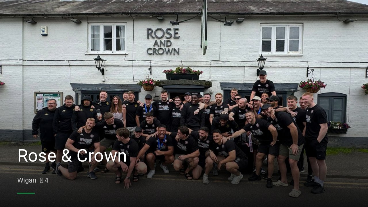 Rose & Crown - Sports Bars in Wigan