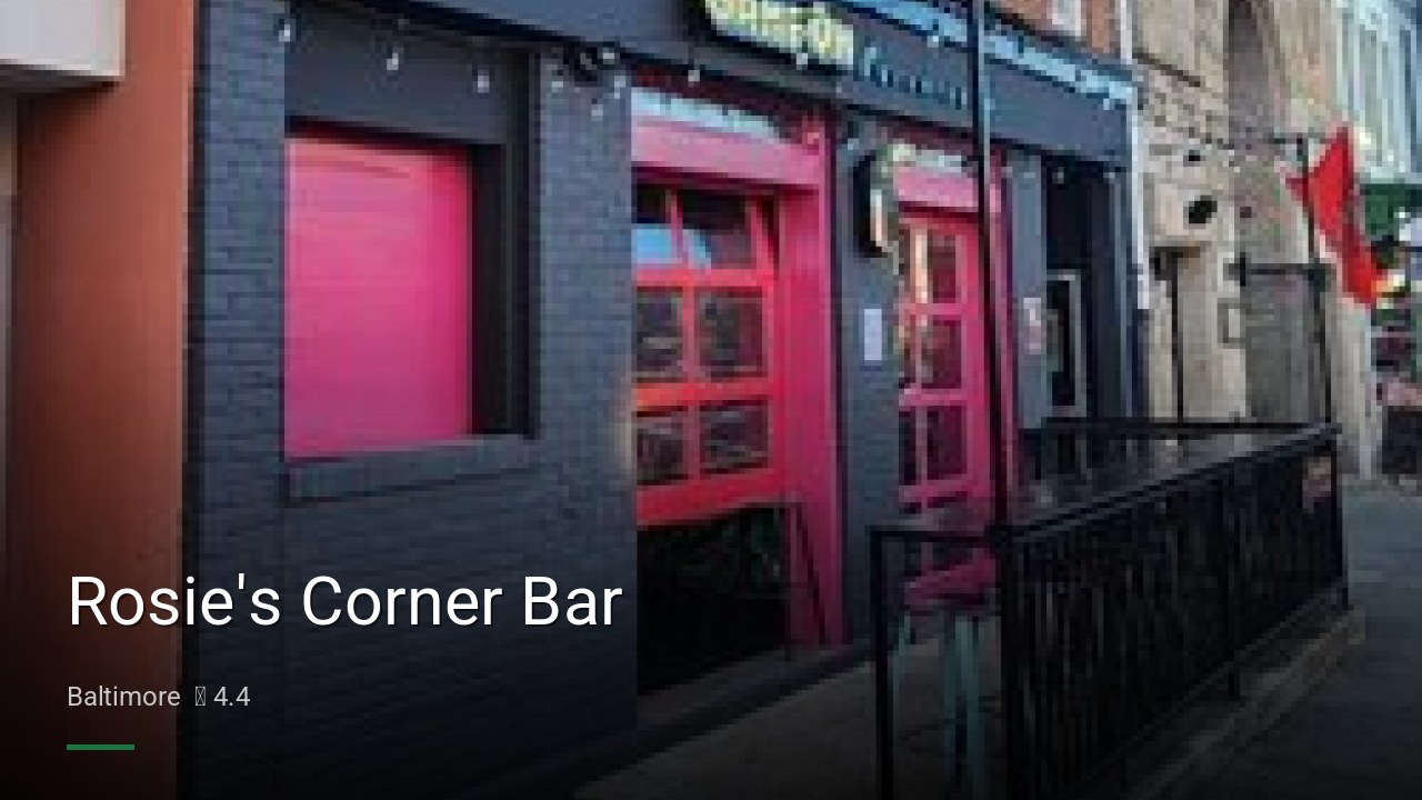 Rosie's Corner Bar - Sports Bars in Baltimore