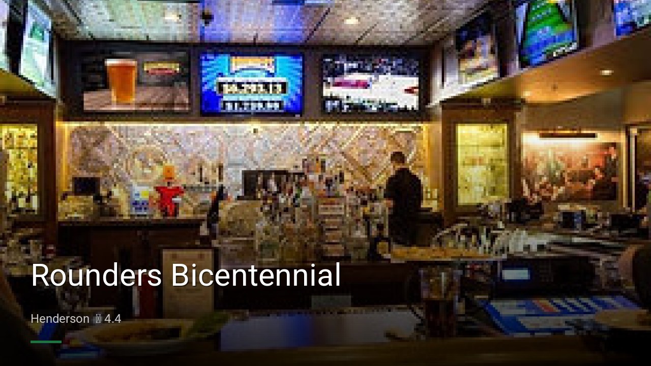 Rounders Bicentennial - Sports Bars in Henderson