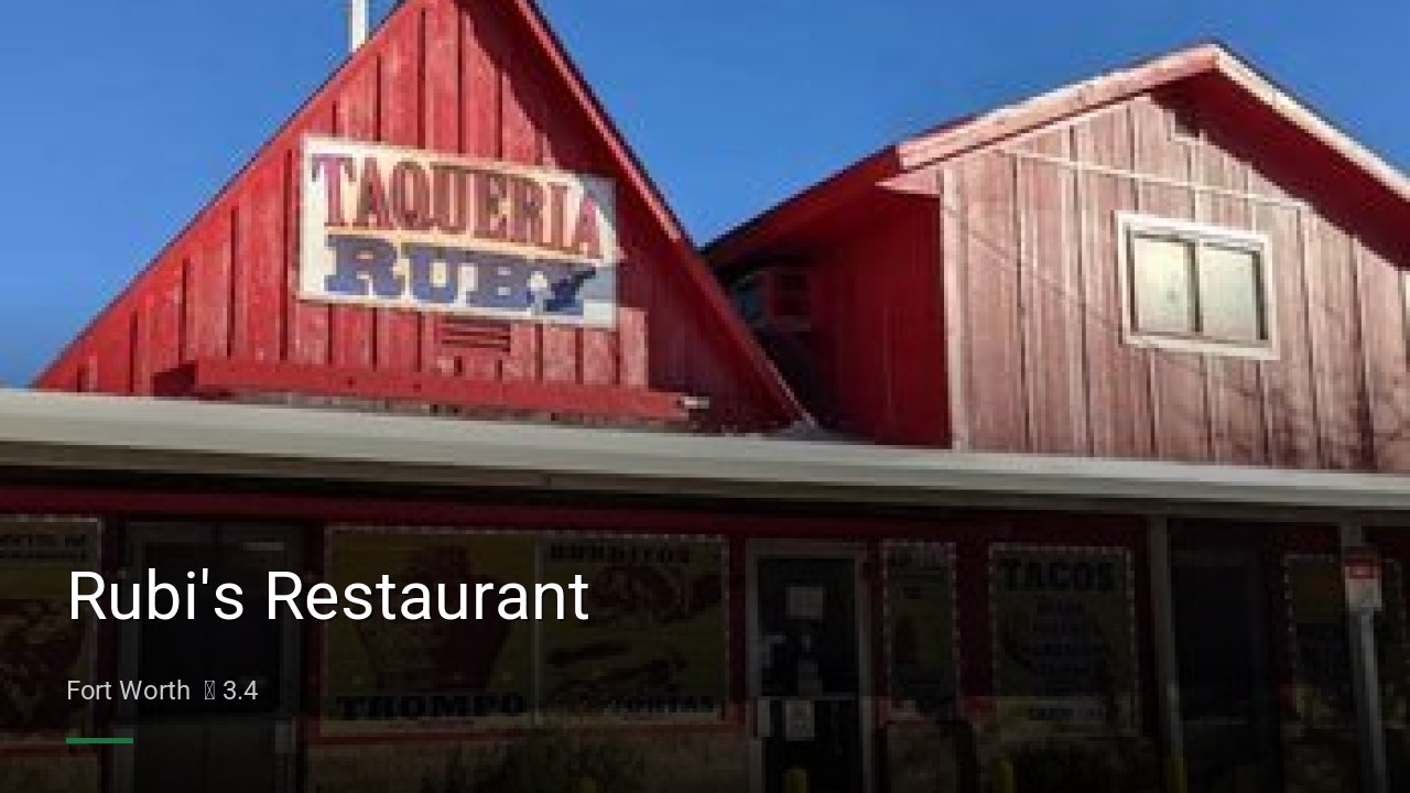 Rubi's Restaurant - Sports Bars in Fort Worth