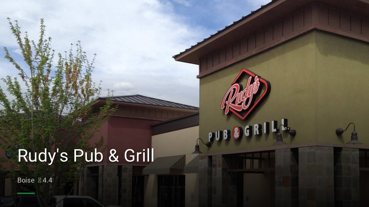 Rudy's Pub & Grill - Sports Bars in Boise