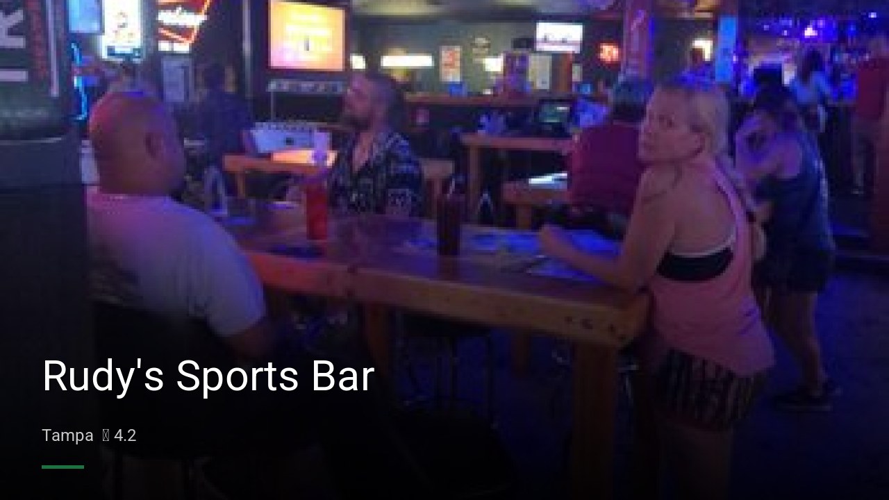 Rudy's Sports Bar - Sports Bars in Tampa