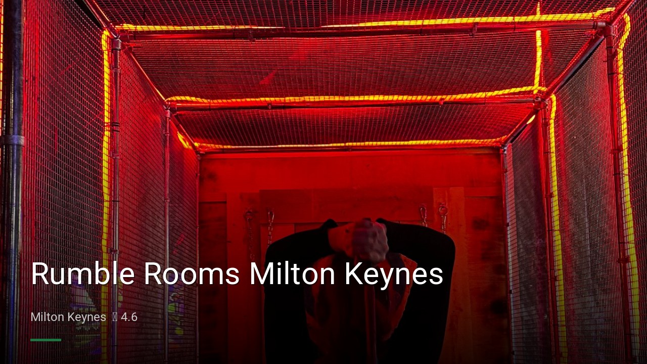 Rumble Rooms Milton Keynes - Sports Bars in Milton Keynes