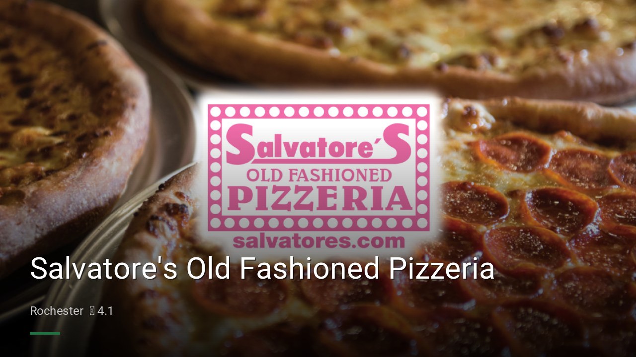 Salvatore's Old Fashioned Pizzeria - Sports Bars in Rochester