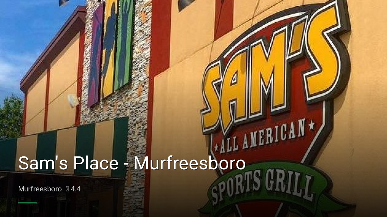 Sam's Place - Murfreesboro - Sports Bars in Murfreesboro