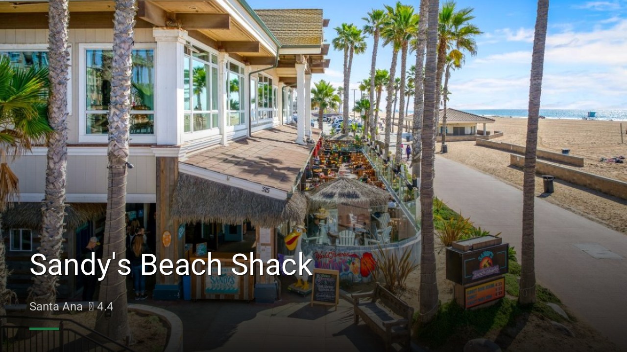 Sandy's Beach Shack - Sports Bars in Santa Ana