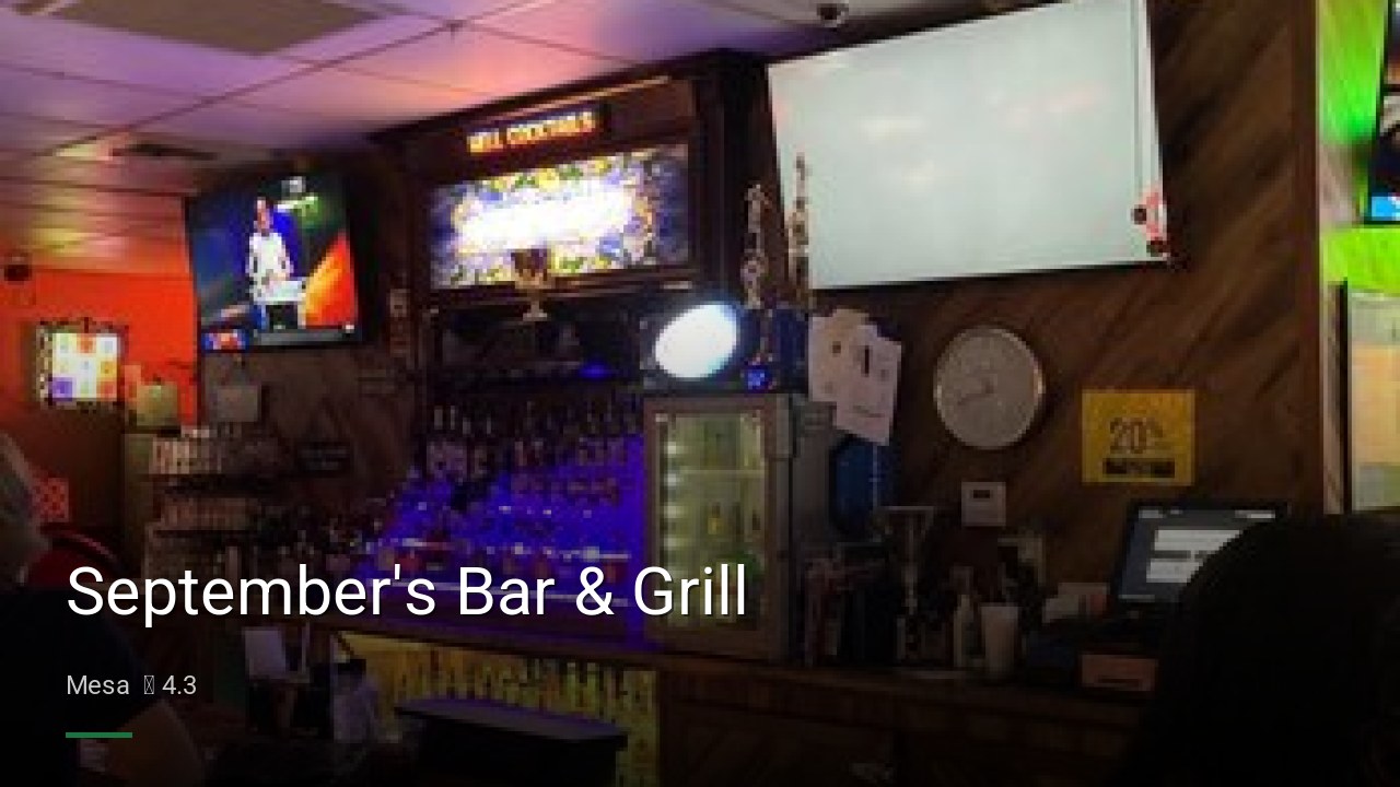September's Bar & Grill - Sports Bars in Mesa