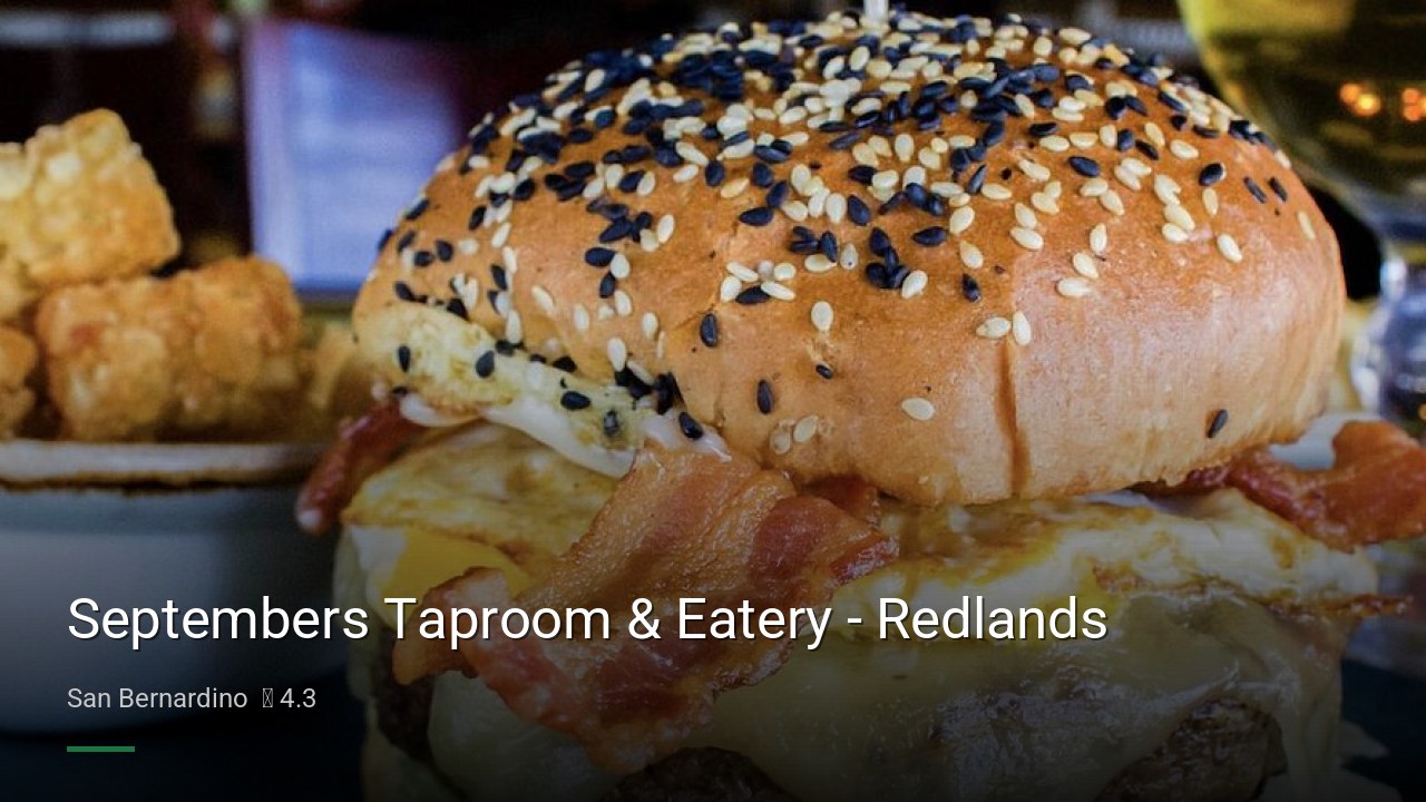 Septembers Taproom & Eatery - Redlands - Sports Bars in San Bernardino