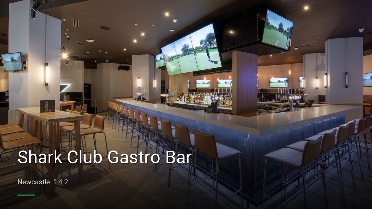 Shark Club Gastro Bar - Sports Bars in Newcastle